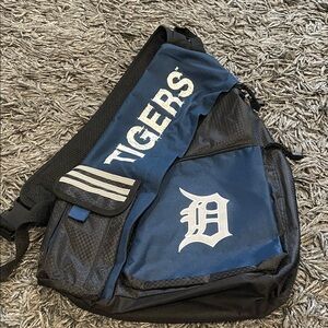 Detroit Tigers baseball Blue and Black Sling Bag